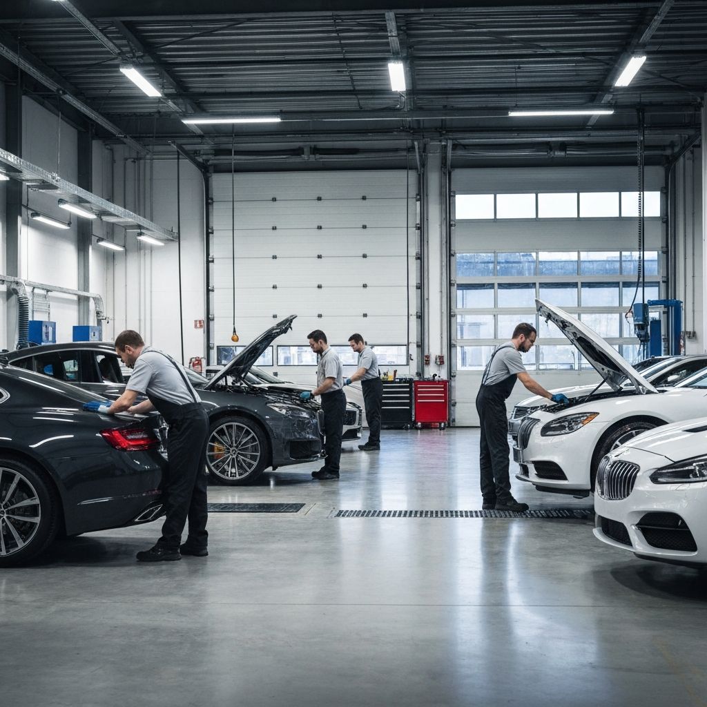 In-house vehicle maintenance workshop